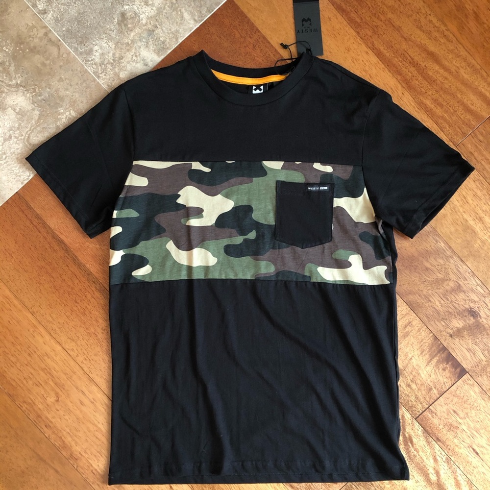 Westy Camo Stripe Pocket Tee